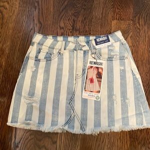Soft Jean Mini Skirt
